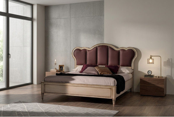 Letto matrimoniale Camera da letto Hotel Matrimoniale di lusso 2x Comodino Set di 3 pezzi Letti Nuovi