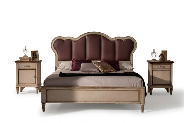 Letto matrimoniale Camera da letto Hotel Matrimoniale di lusso 2x Comodino Set di 3 pezzi Letti Nuovi