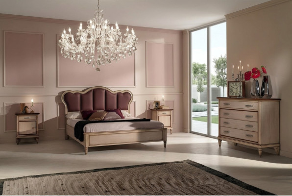 Letto comodino comò set camera da letto design classico lusso letti nuovi