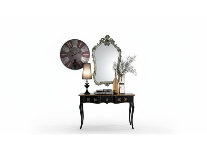 Specchio classico da parete in legno Design argento Soggiorno Mobili italiani