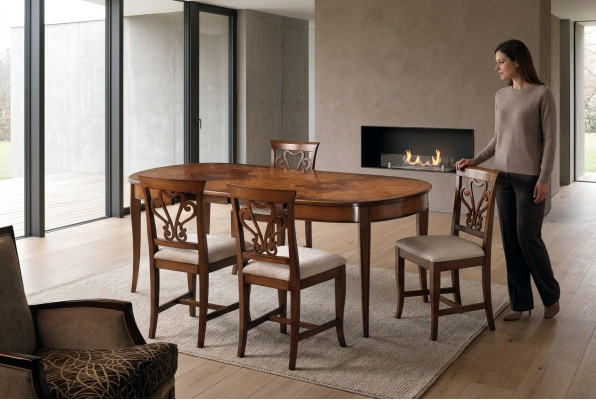 Sedie da pranzo in legno Sedia di lusso Marrone Poltrona Poltrona Mobili da soggiorno nuovi
