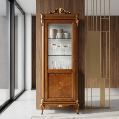 Soggiorno credenza Armadio in vetro Vetrina credenza da pranzo Armadi in legno Mobili