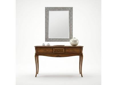 Comodino moderno per camera da letto in stile console in legno marrone.