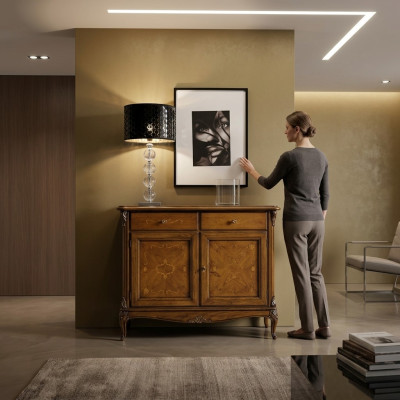 Mobile soggiorno: cassettiere cassetti legno guardaroba massiccio credenza nuova