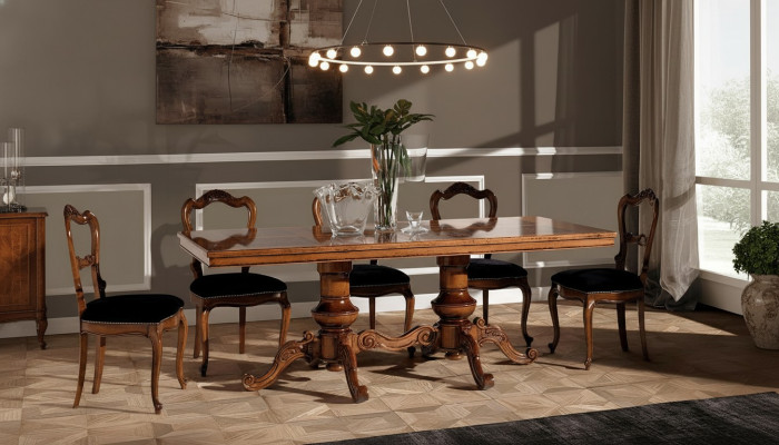Tavolo da pranzo in legno massiccio di lusso mobili italiani tavoli da pranzo