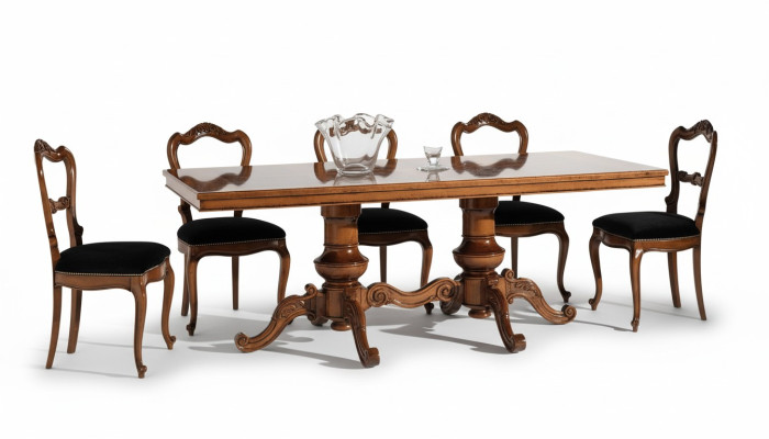 Tavolo da pranzo in legno massiccio di lusso mobili italiani tavoli da pranzo