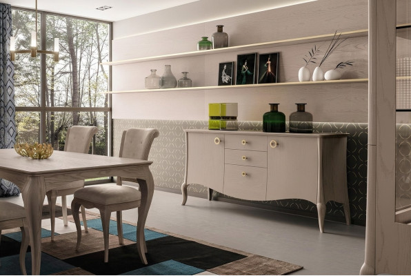 Comò, credenza, scaffale, armadio, scaffali, mobili in legno massiccio dall'Italia, armadi.