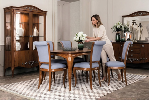 Mobili Gruppo arredamento Tavolo + Set di 6 sedie 7 pezzi. Set da pranzo con tavolo da pranzo e sala da pranzo.