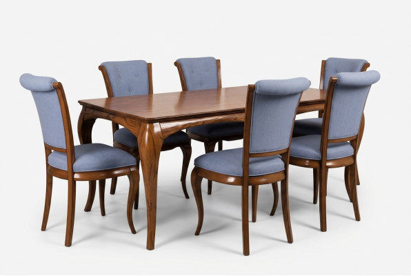 Mobili Gruppo arredamento Tavolo + Set di 6 sedie 7 pezzi. Set da pranzo con tavolo da pranzo e sala da pranzo.