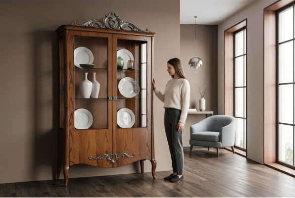 Soggiorno credenza vetrina mobiletto sala da pranzo credenza legno armadi mobili