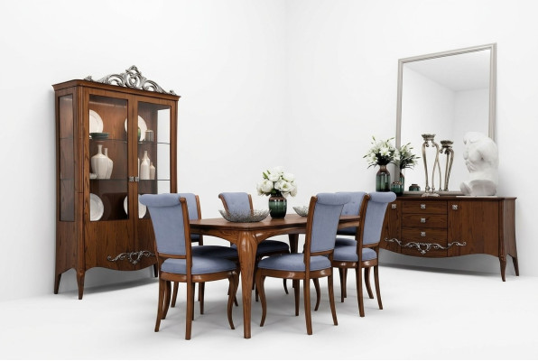 Set da pranzo Set da pranzo Tavolo Tavoli 9 pezzi Set completo Tavolo da pranzo 6 sedie Gruppo