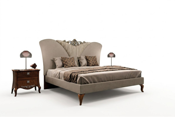 Set da camera da letto Letto completo 2x comodino Set design di lusso completo 3 pezzi