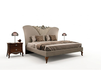 Set da camera da letto Letto completo 2x comodino Set design di lusso completo 3 pezzi