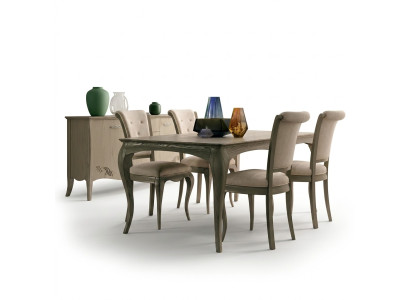 Mesa de comedor Muebles de diseño Mobiliario Mesas Madera maciza Mesa Nueva Lujo Italiano