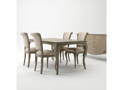 Mobili Gruppo di arredamento Tavolo + Set di 4 sedie 5 pezzi. Set da pranzo con tavolo da pranzo.