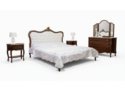 Letto 2x Comodino 3 pezzi Set Camera da letto Design Mobili Moderni di Lusso Letti Nuovi