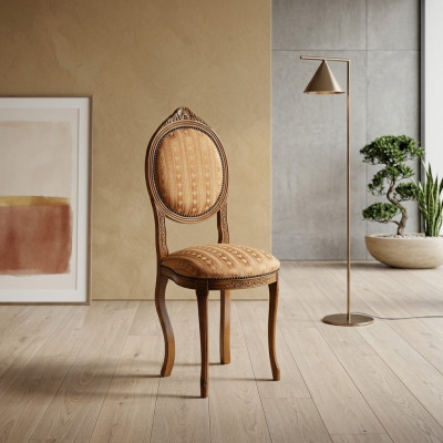 Sala da pranzo Mobili in legno Sedie Design di lusso Sedia imbottita con schienale Sedia Ufficio Mobili Nuovi
