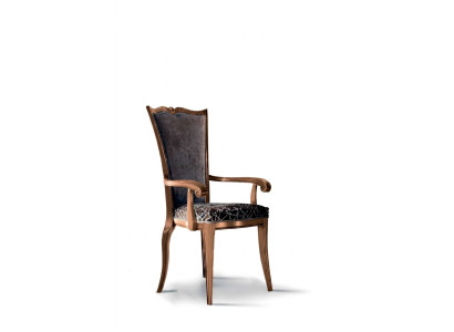 Sedia da pranzo Art déco con braccioli Sedie da pranzo Design Tessuto di lusso Poltrona  Sedia da pranzo Art déco con braccioli Sedie da pranzo Design Tessuto di lusso Poltrona