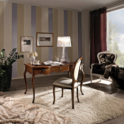 Set da ufficio per scrivania di design, sedie da scrivania, mobili italiani, segretaria, poltrona, 2 pezzi.