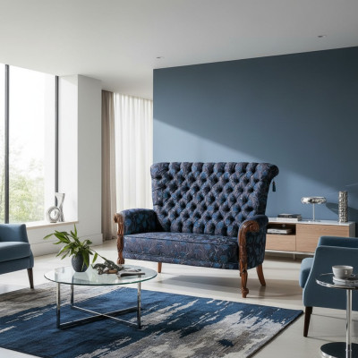 Poltrona Italia Divano Imbottitura Design Tessile Monoposto Imbottitura Sedile Divani 1 posto