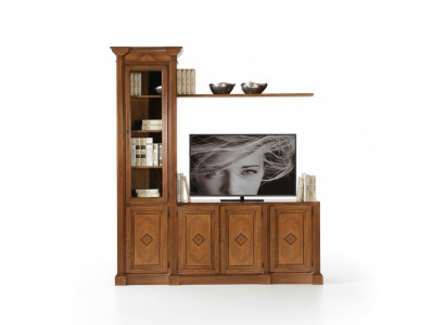 Armadio Vetrina in Legno Soggiorno Mobili TV Pareti Attrezzate Design Moderno Salotto