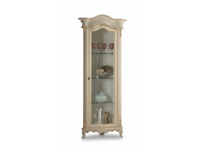 Massiccio armadio in vetro vetrina in legno reale mobile da soggiorno credenza