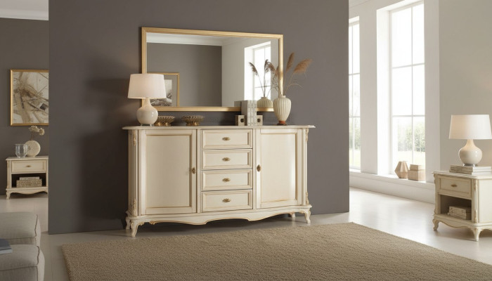 Armadi in legno Mobili da camera da letto Comò Sideboard Comodini Armadio Design