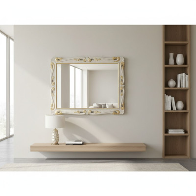 Specchio di design classico, specchio da parete italiano, da terra o da appendere, made in Italy.