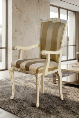 Sedia design classica a 1 posto con schienale in legno sedie Mobili italiani nuovi.