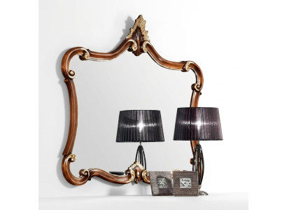 Specchio da parete italiano, specchio classico, mobili in legno di lusso, arredamento nuovo.