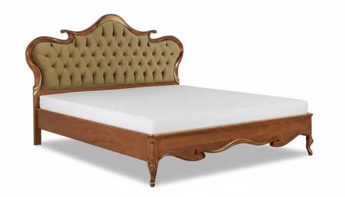 Chesterfield Letto Imbottito Design Di Lusso Letti Matrimoniali Alberghieri In Legno Italiano Nuovi