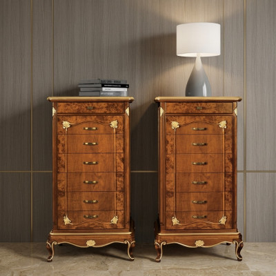 Armadio Mobili Comò Credenza Madia Marrone Comodini Madie Legno Massiccio