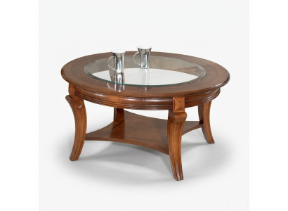Tavolino in legno design tavoli mobili italiani tavolo rotondo in vetro marrone
