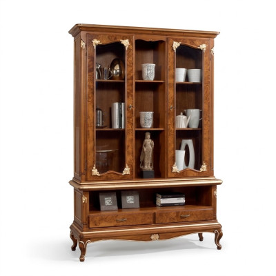 Vetrina Vetro Armadio Armadi Vetrine Legno Credenza Mobili Italiani Marrone