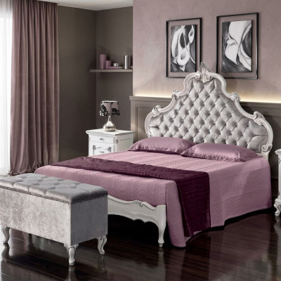 Chesterfield letto imbottito design di lusso letti matrimoniali in hotel in legno italiano nuovi.