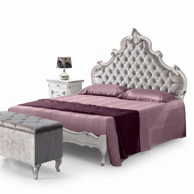 Chesterfield letto imbottito design di lusso letti matrimoniali in hotel in legno italiano nuovi.