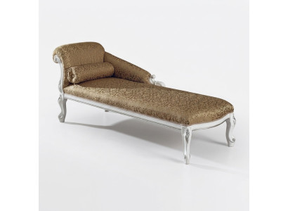Chaise longue di lusso Art Deco in tessuto confortevole.