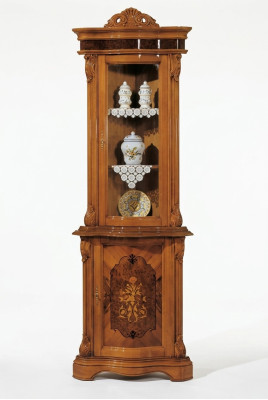 Vetrina in vetro, armadio in legno massello, vetrina, credenza per soggiorno. Mobili italiani.
