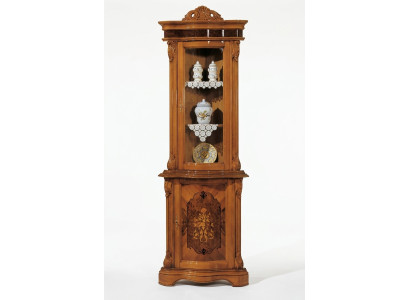 Vetrina in vetro, armadio in legno massello, vetrina, credenza per soggiorno. Mobili italiani.
