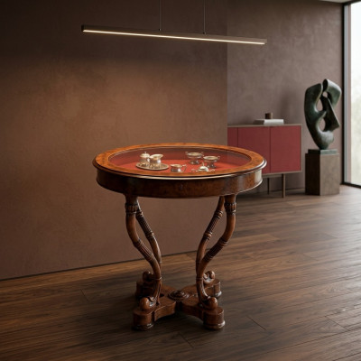 Tavolino in legno Design tavoli Tavolo tondo in legno italiano Tavolino da salotto