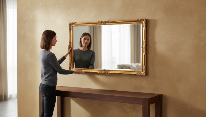 Specchio italiano, mobili classici di design italiano, specchio da parete, mobili in legno xll grandi