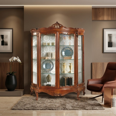 Vetrina in vetro credenza mobile mobile in legno armadio xxl vetrine lusso armadio in legno