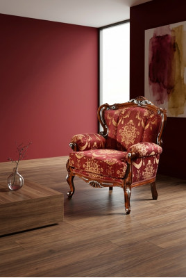 Mobili Sedie Design Art Déco Poltrona Tessile Soggiorno Lounge Design di Lusso Nuovo