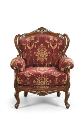 Mobili Sedie Design Art Déco Poltrona Tessile Soggiorno Lounge Design di Lusso Nuovo