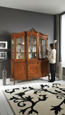 Vetrine Vetro Armadio Vetrina Soggiorno Legno Credenza Mobili Italiani Scaffale