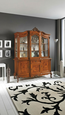 Vetrine Vetro Armadio Vetrina Soggiorno Legno Credenza Mobili Italiani Scaffale
