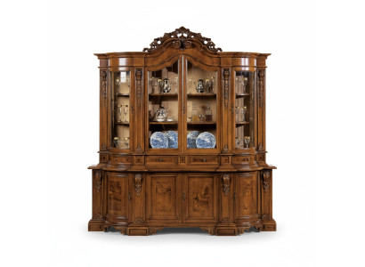 Vetrine in legno massiccio con armadietto in vetro in vero legno mobile da soggiorno credenza
