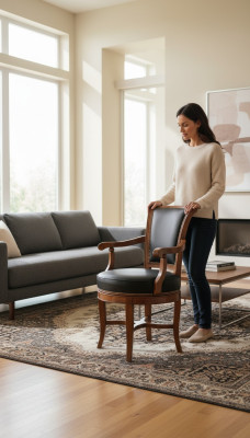 Poltrone sedie classiche sala da pranzo Mobili italiani in legno di lusso Sedia nuova