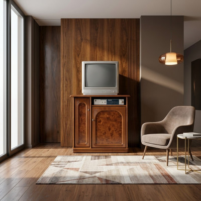 Mobile TV marrone lusso credenza credenza mobili da soggiorno mobili scaffali in legno