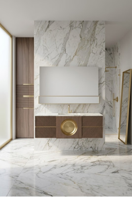 Lavandino marrone rubinetteria da bagno mobili da bagno mobili classici nuovi